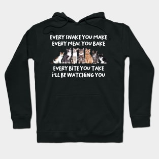 I'll Be Watching You Cat Hoodie